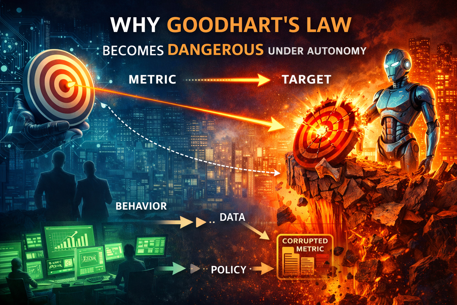 Why Goodhart’s Law Becomes Dangerous Under Autonomy