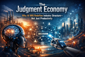 The Judgment Economy: How AI Is Redefining Industry Structure — Not Just Productivity