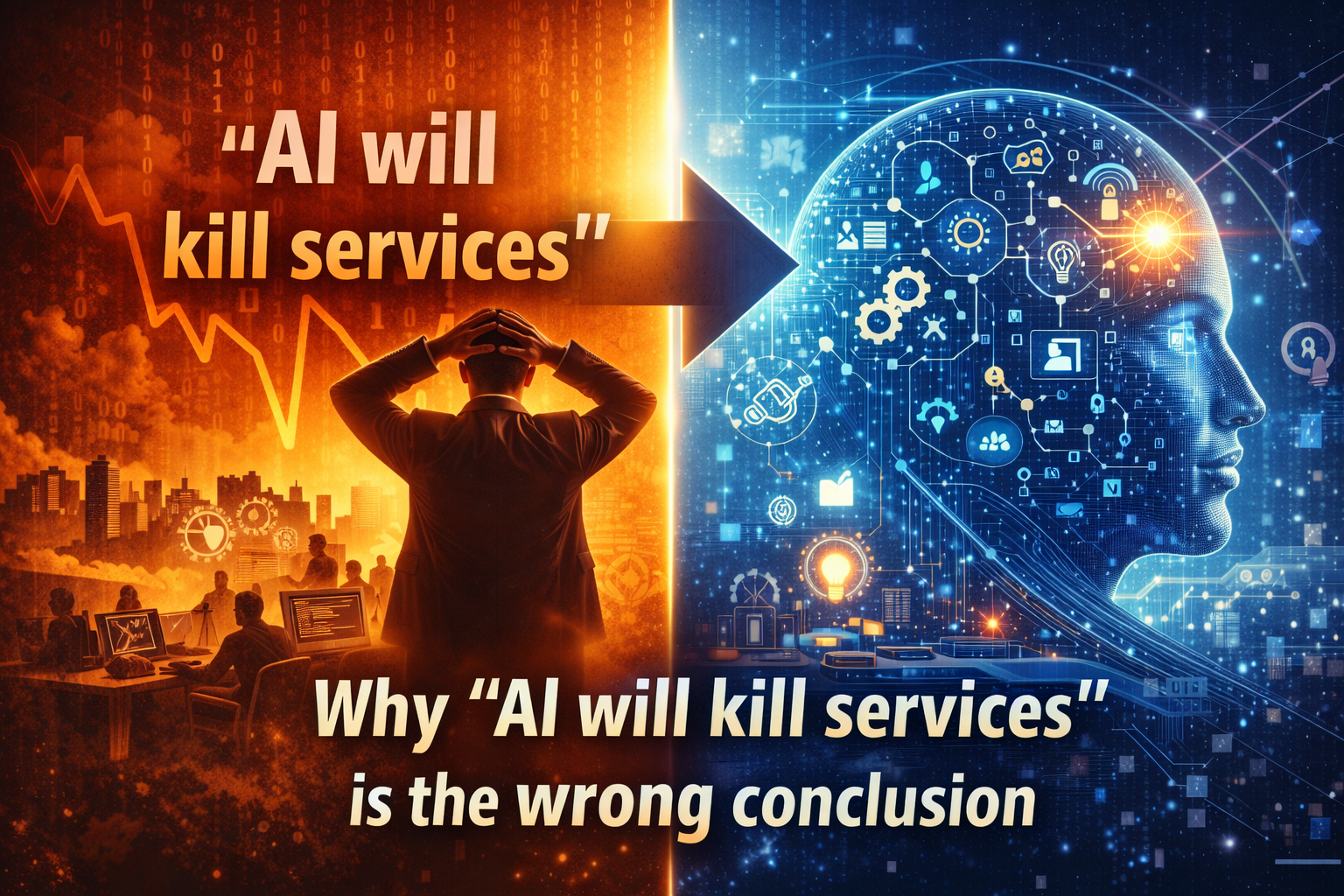 Why “AI will kill services” is the wrong conclusion