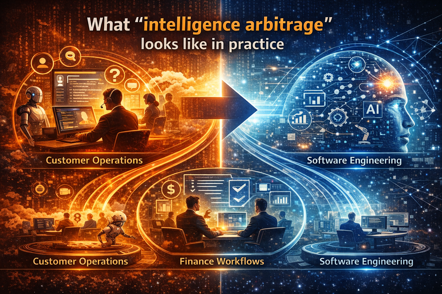 What “intelligence arbitrage” looks like in practice