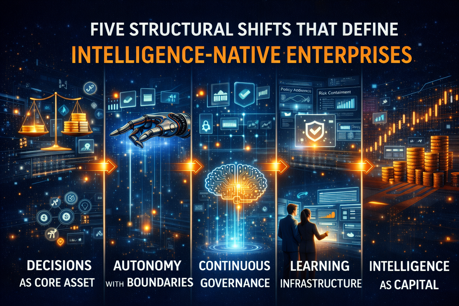 Five Structural Shifts That Define Intelligence-Native Enterprises