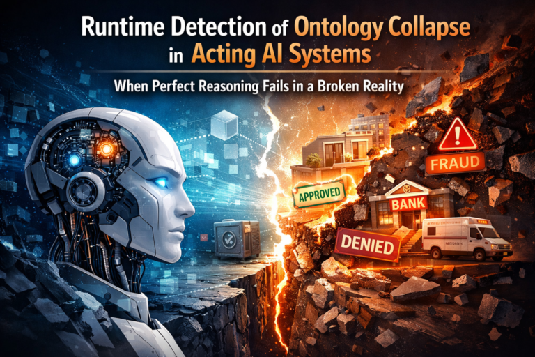 Runtime Ontology Collapse in Acting AI Systems: Why Perfect Reasoning Fails in the Real World
