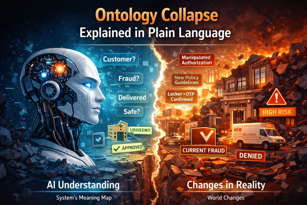 Runtime Ontology Collapse in Acting AI Systems Why Perfect Reasoning