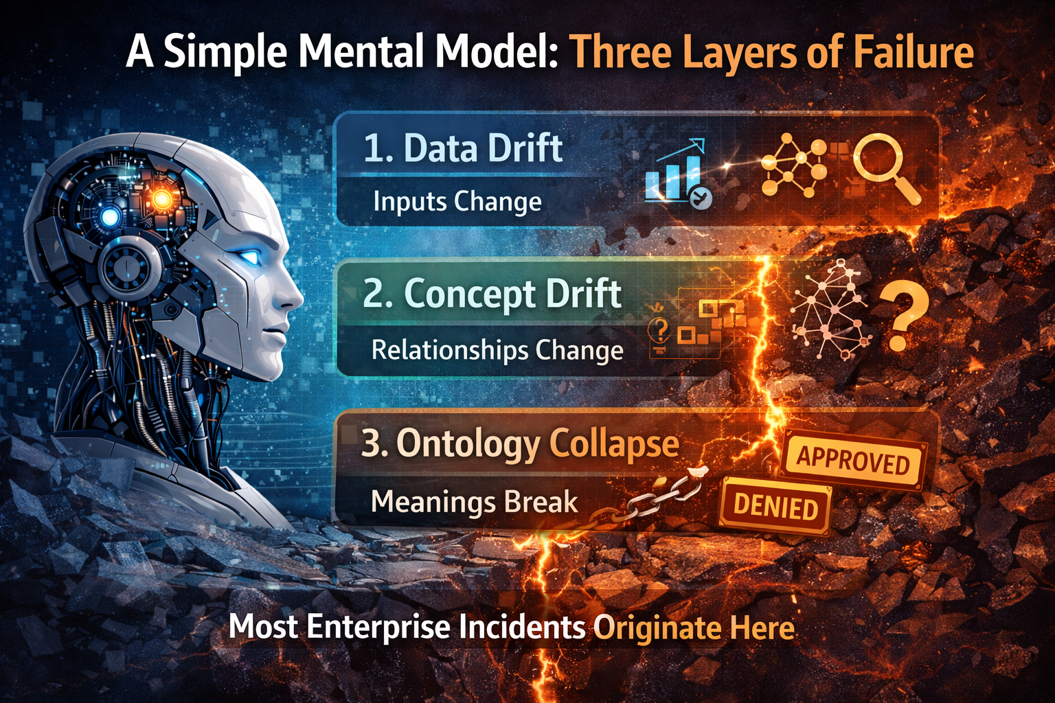 A simple mental model: three layers of failure
