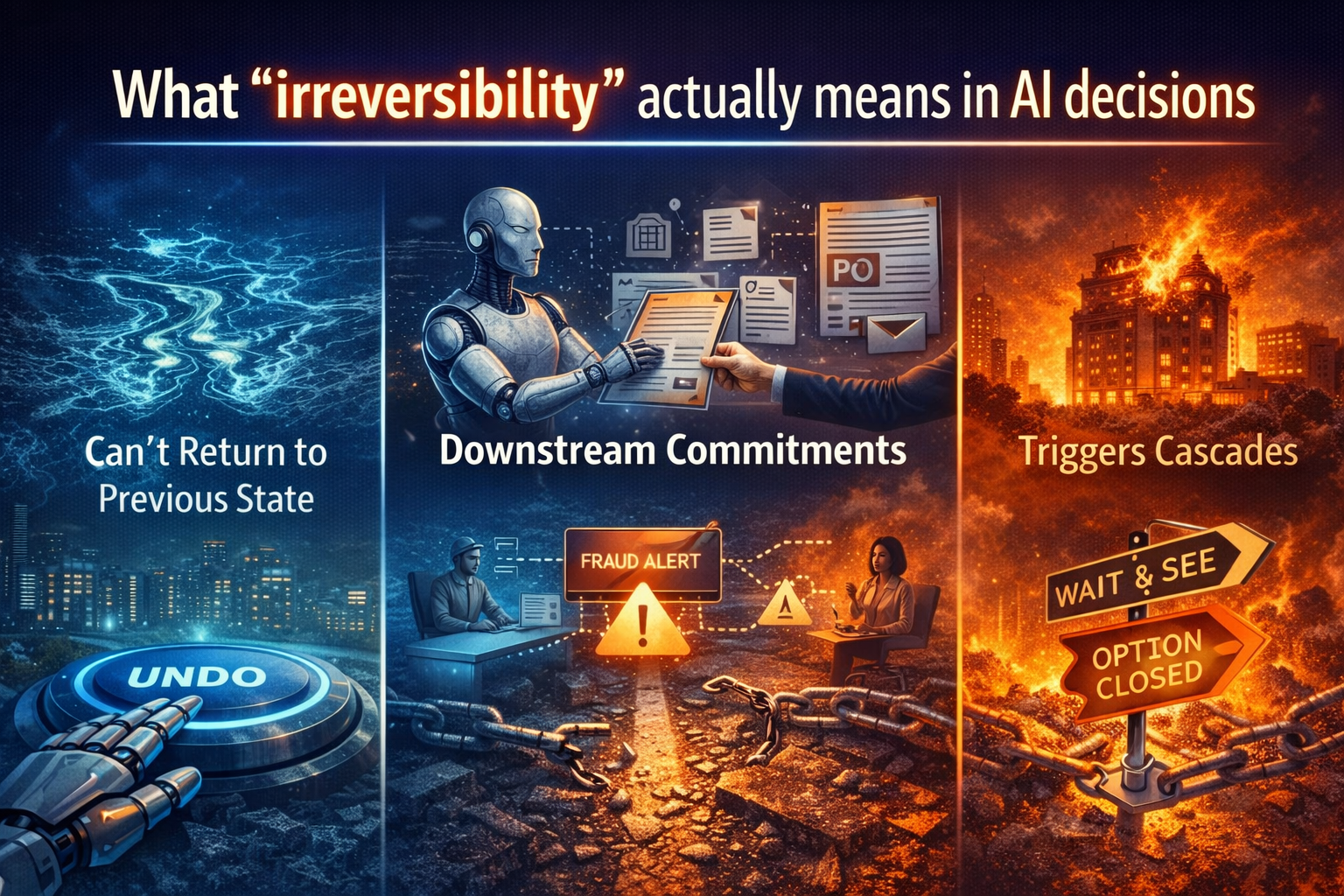 What “irreversibility” actually means in AI decisions
