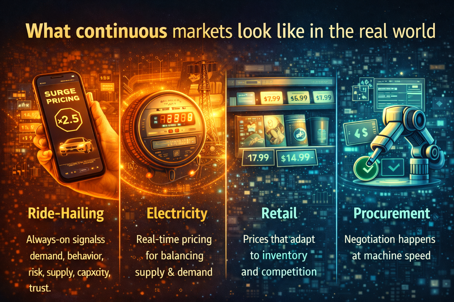 what continuous markets look like in the real world