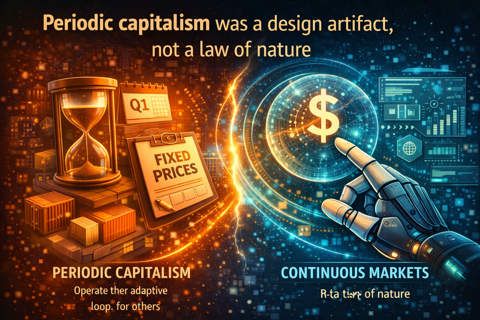 periodic capitalism was a design artifact, not a law of nature