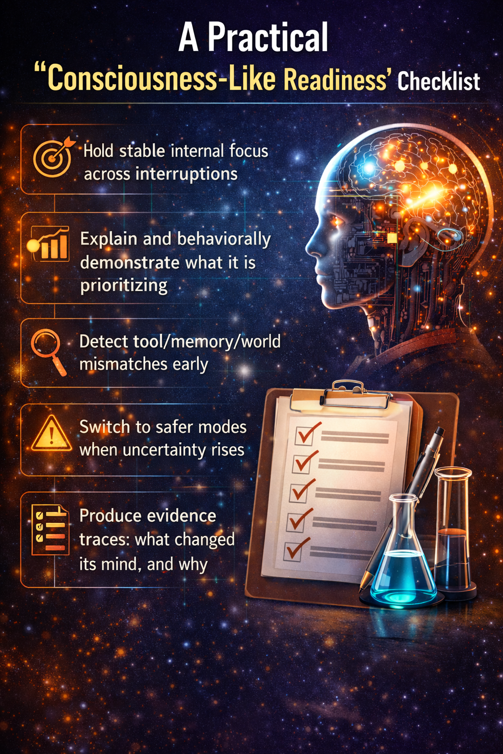 A practical “Consciousness-Like Readiness” checklist