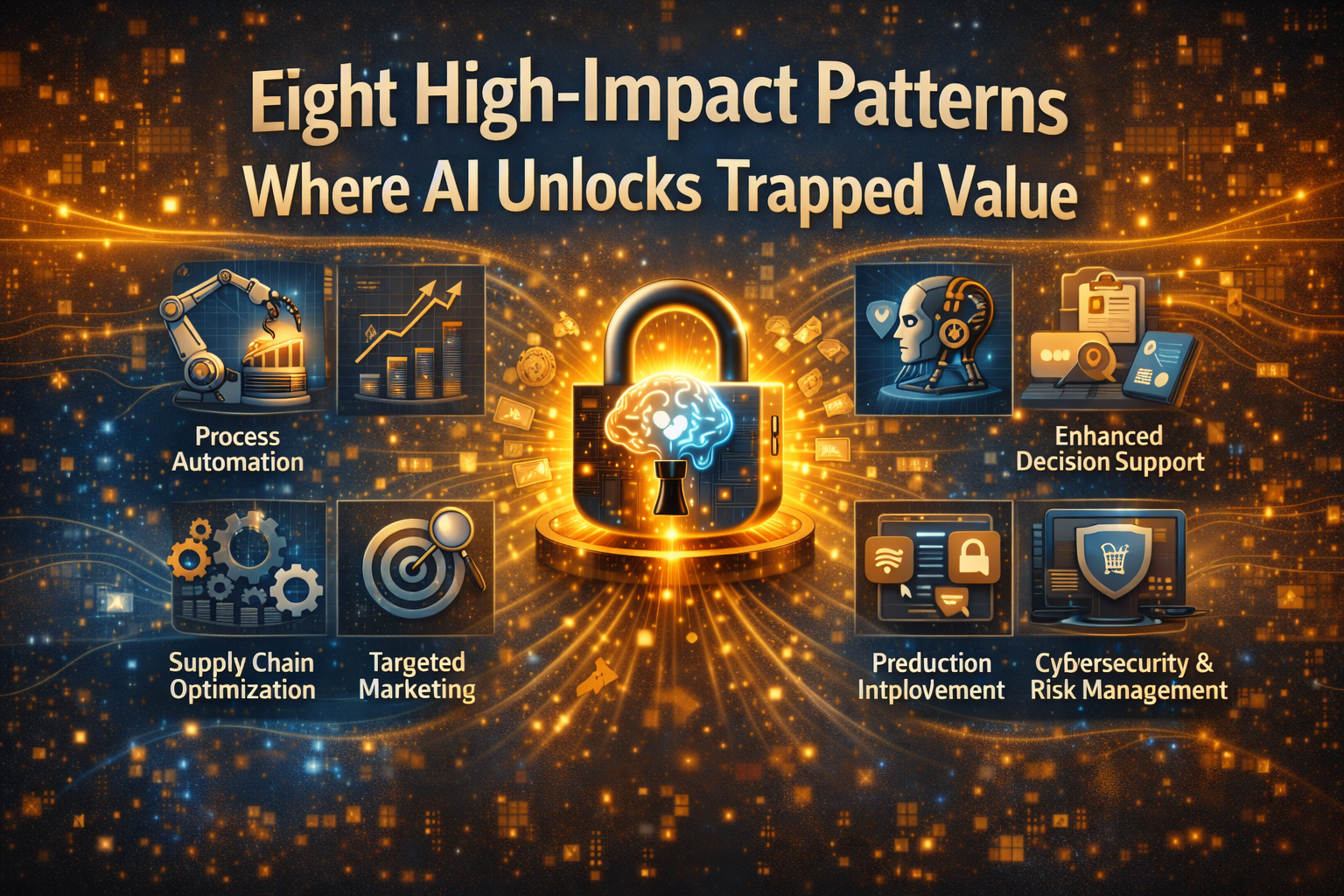 Eight high-impact patterns where AI unlocks trapped value