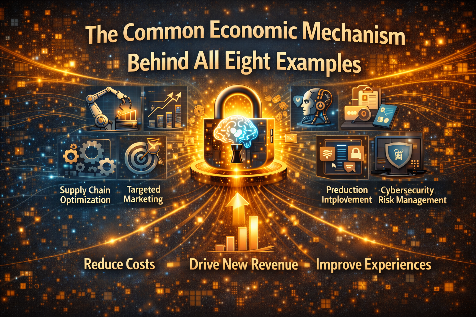 The common economic mechanism behind all eight examples
