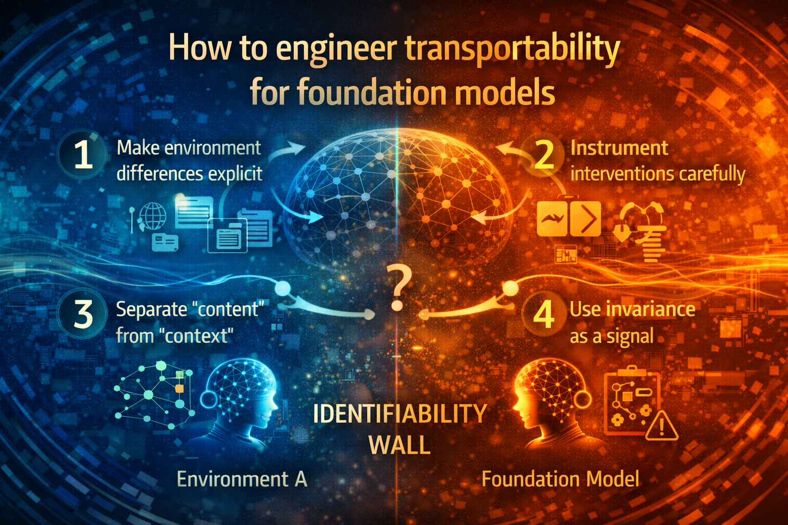 how to engineer transportability for foundation models