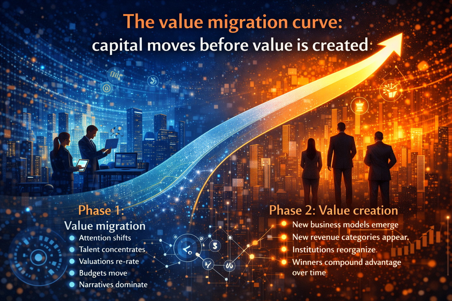 The value migration curve: capital moves before value is created