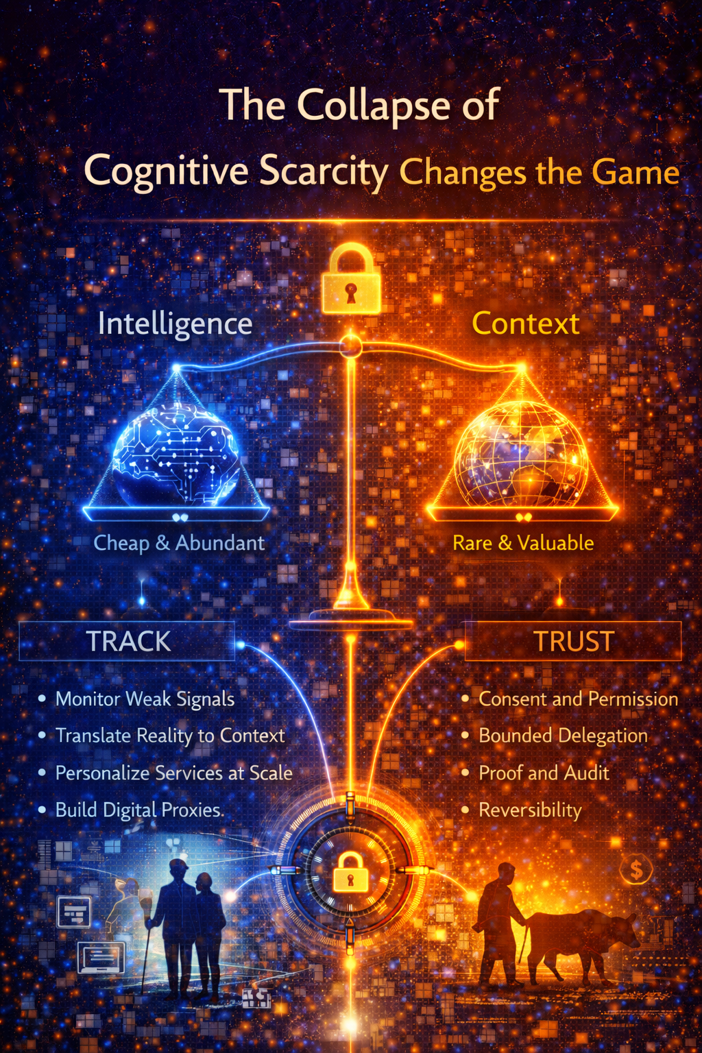 The Collapse of Cognitive Scarcity Changes the Game