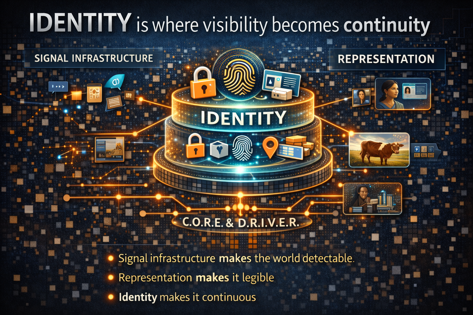 identity is where visibility becomes continuity