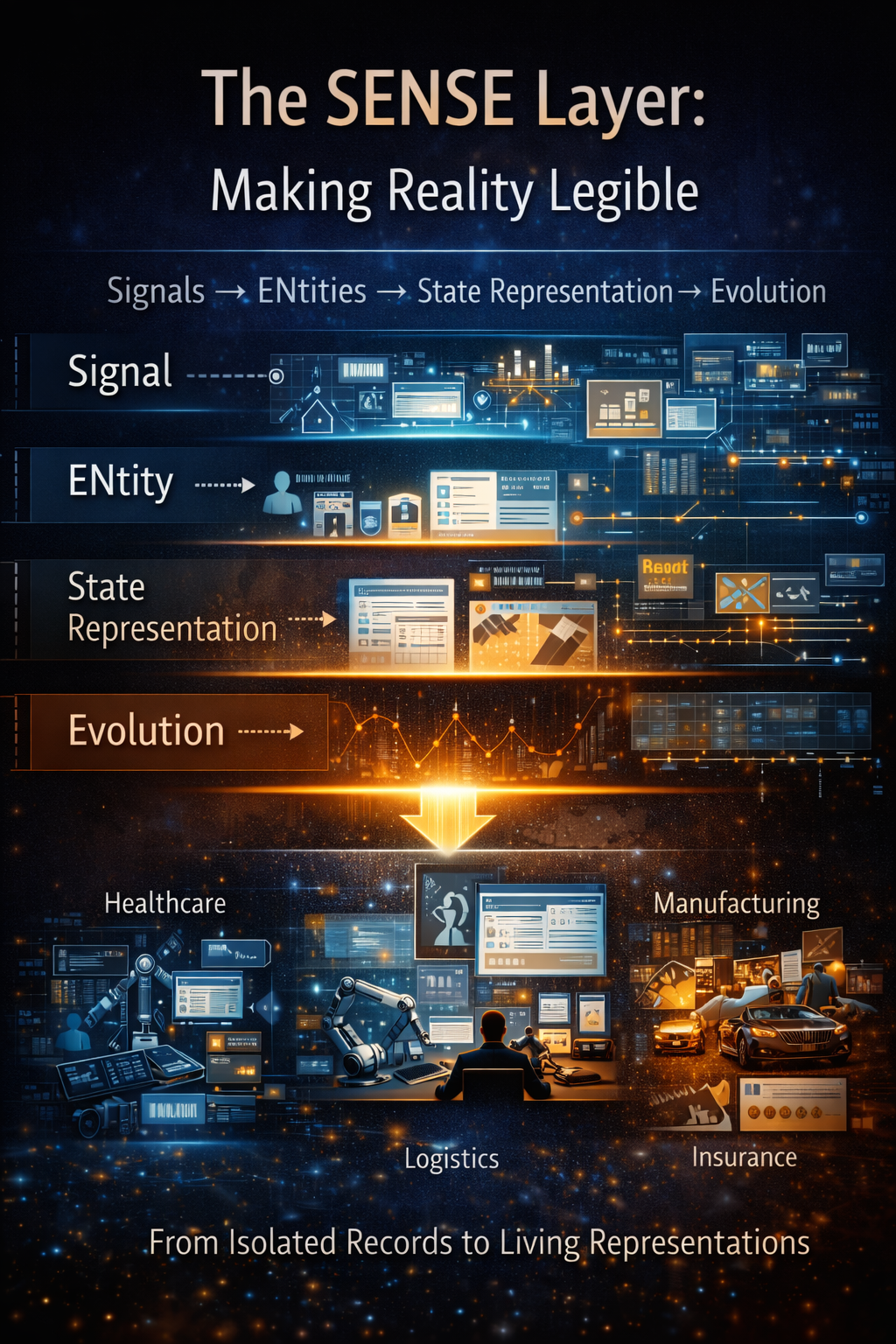 The SENSE Layer: Making Reality Legible