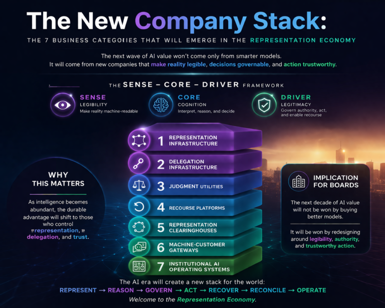 The New Company Stack: The 7 Business Categories That Will Emerge in the Representation Economy