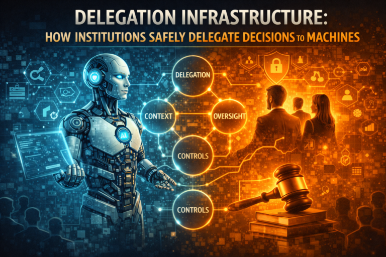 Delegation Infrastructure: How Institutions Safely Delegate Decisions to Machines