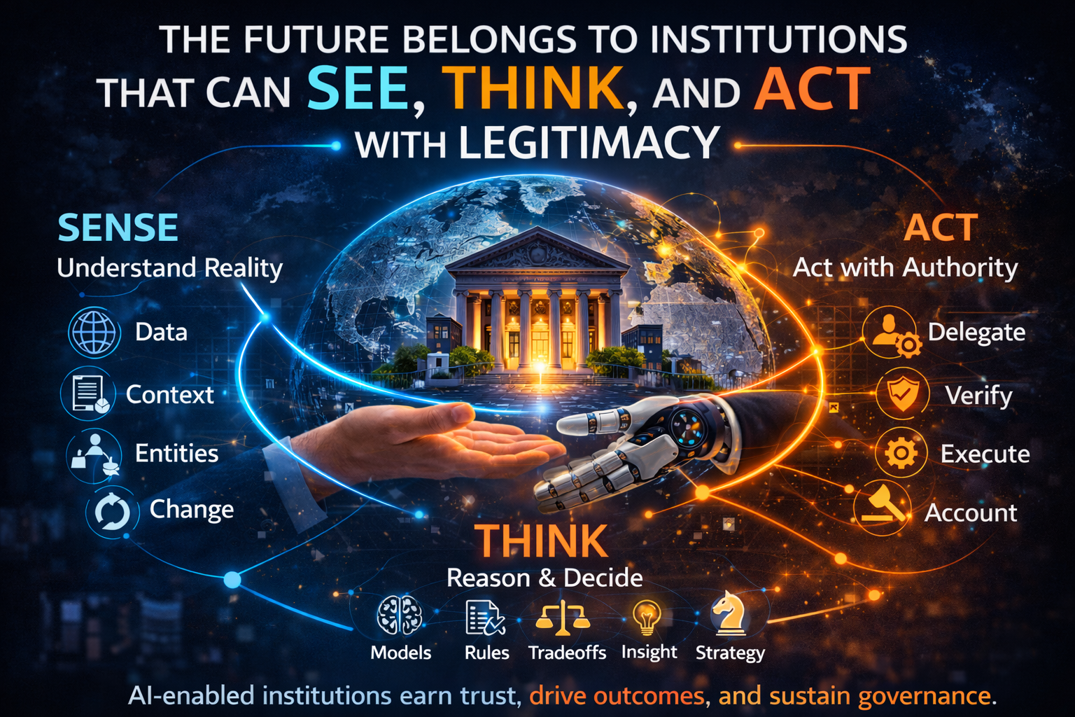 The Future Belongs to Institutions That Can See, Think, and Act With Legitimacy