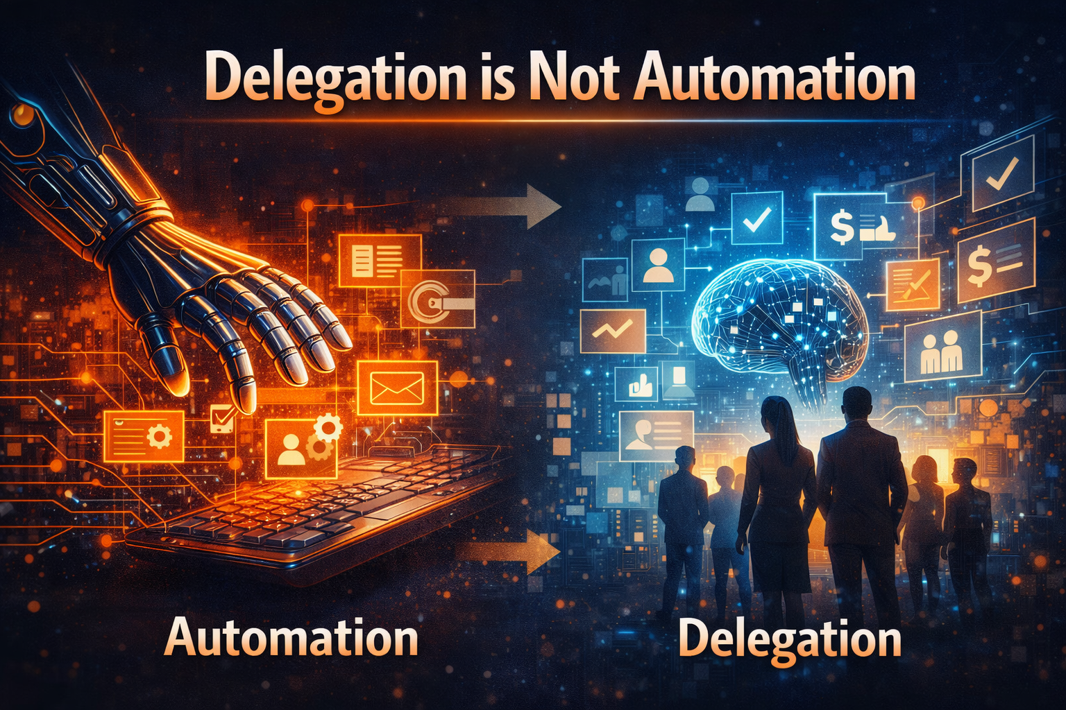 Delegation is not automation