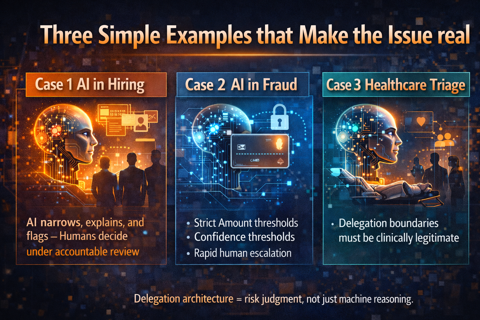 Three simple examples that make the issue real