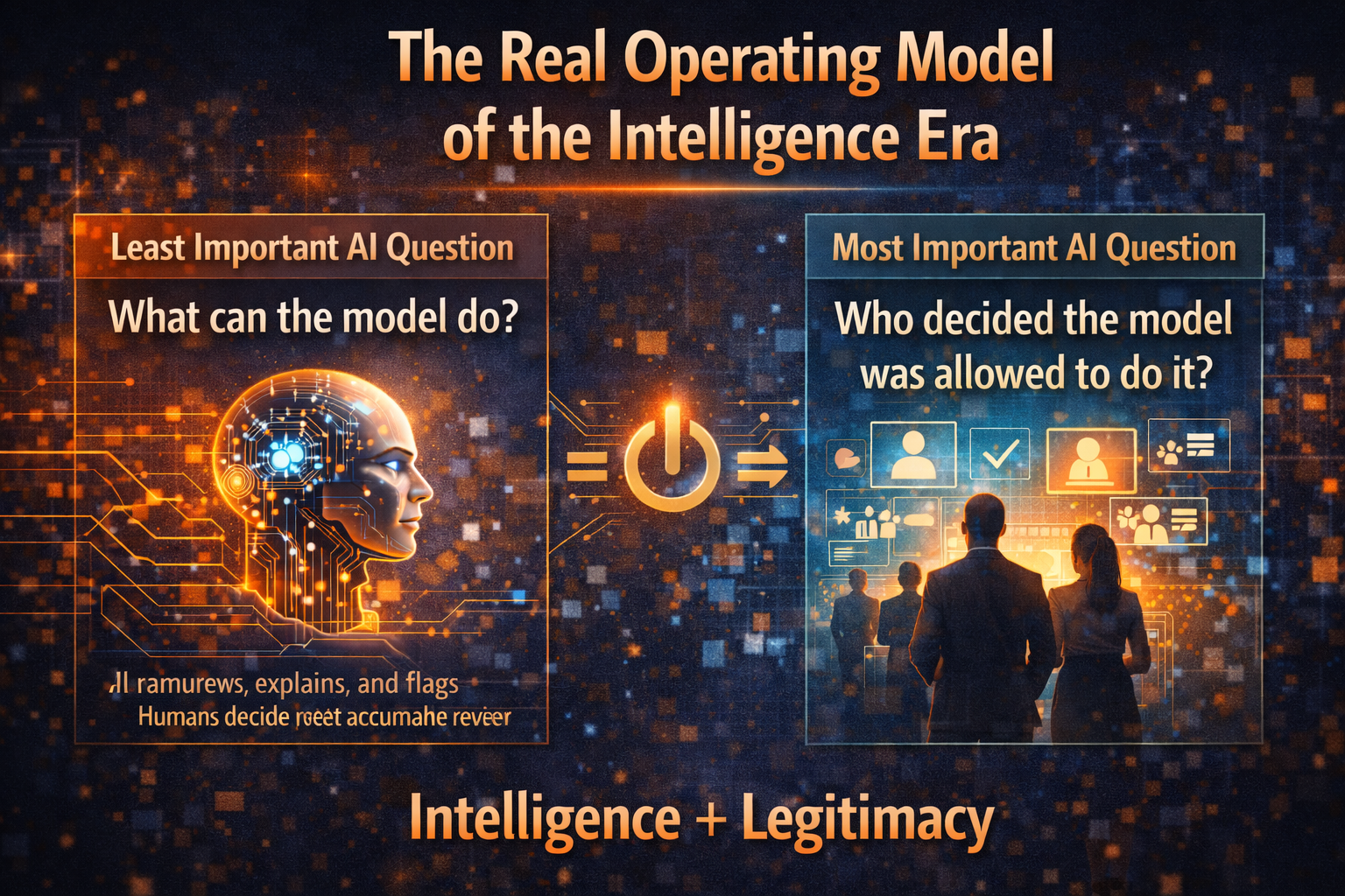 The real operating model of the intelligence era