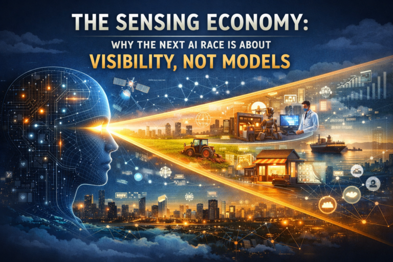 The Sensing Economy: Why the Next AI Race Will Be Won by Institutions That See Reality Better
