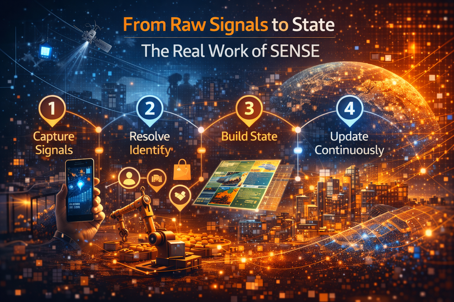 From Raw Signals to State: The Real Work of SENSE