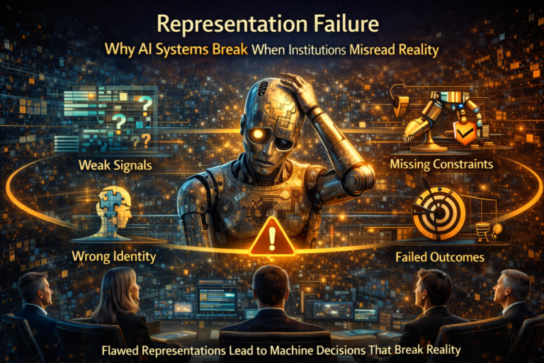 Representation Failure: Why AI Systems Break When Institutions Misread Reality
