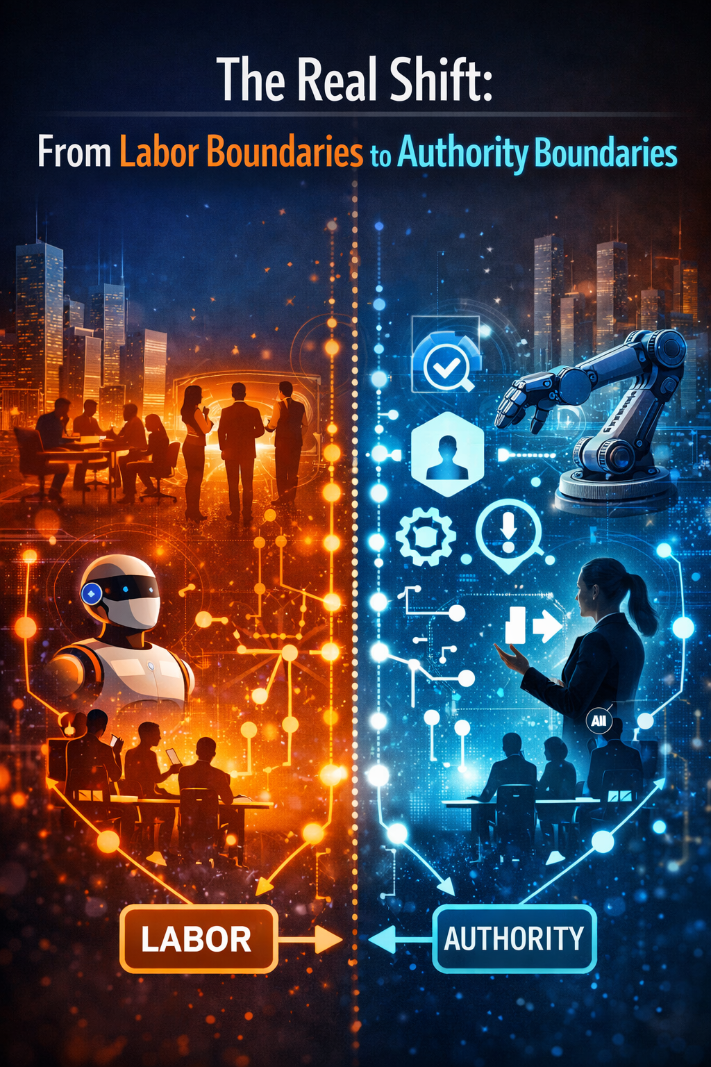The real shift: from labor boundaries to authority boundaries