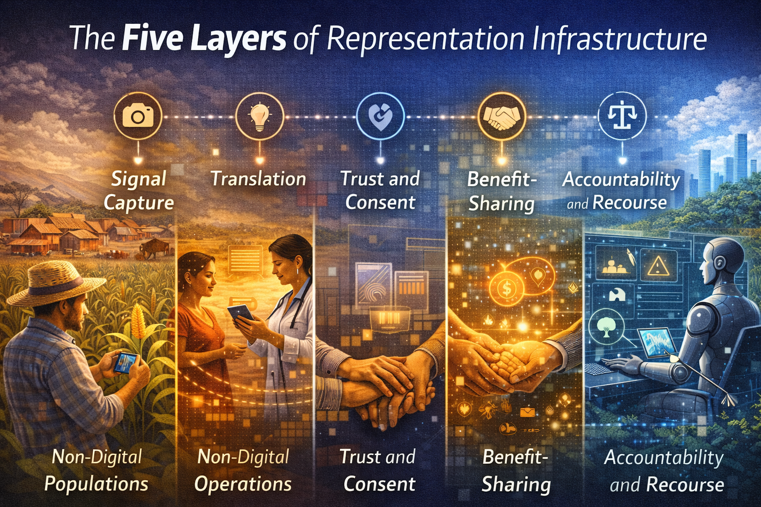 The Five Layers of Representation Infrastructure