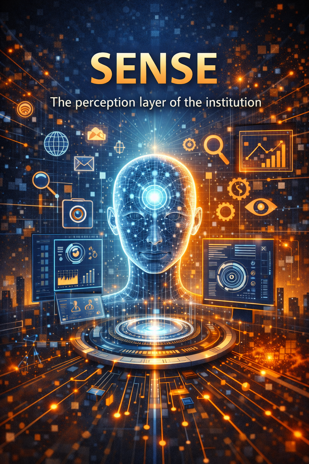 SENSE: The perception layer of the institution