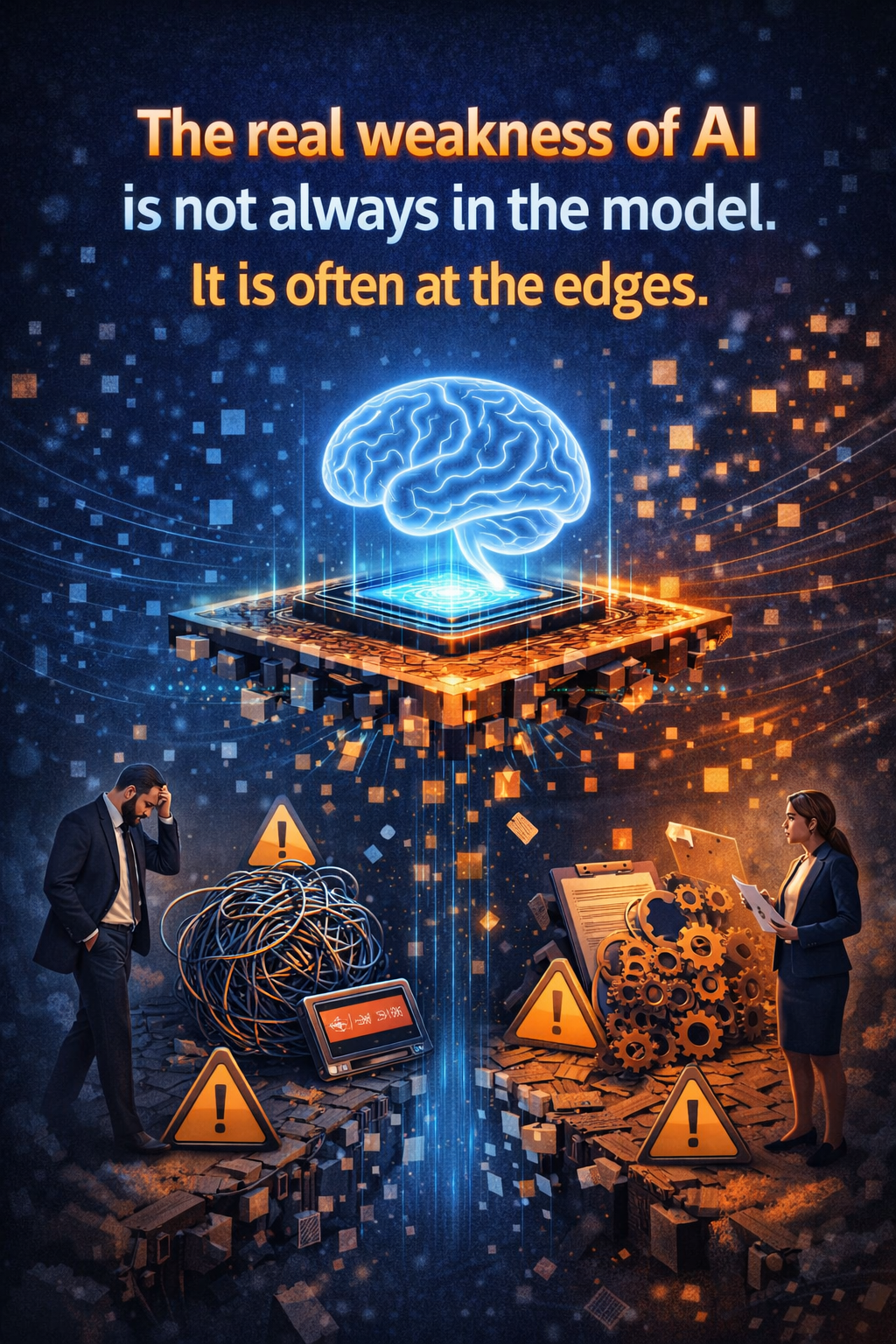 The real weakness of AI is not always in the model. It is often at the edges.