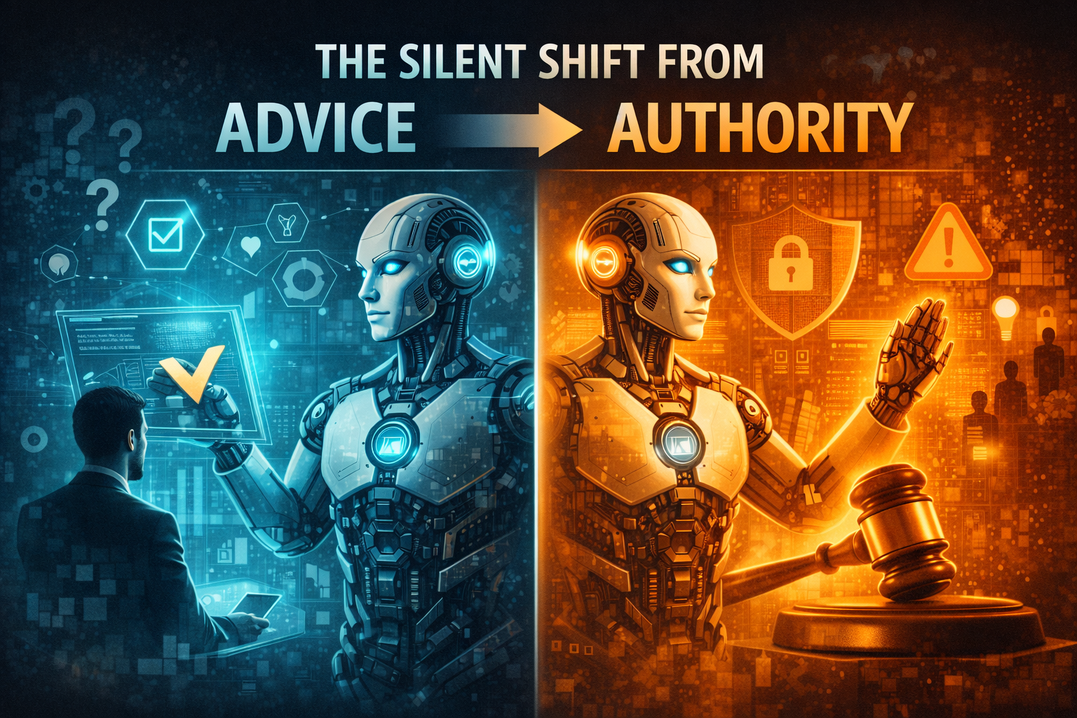 The silent shift from advice to authority