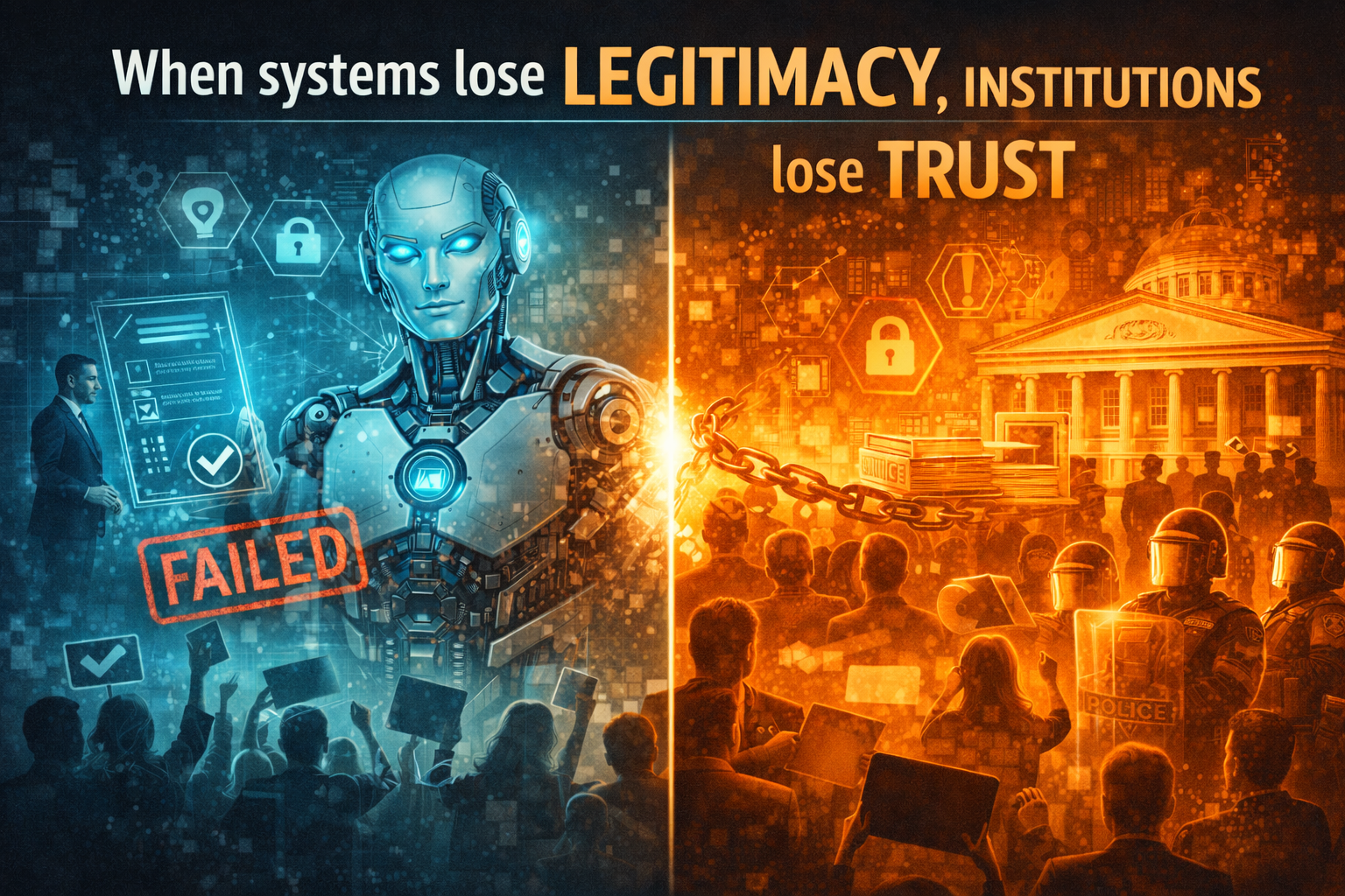 When systems lose legitimacy, institutions lose trust