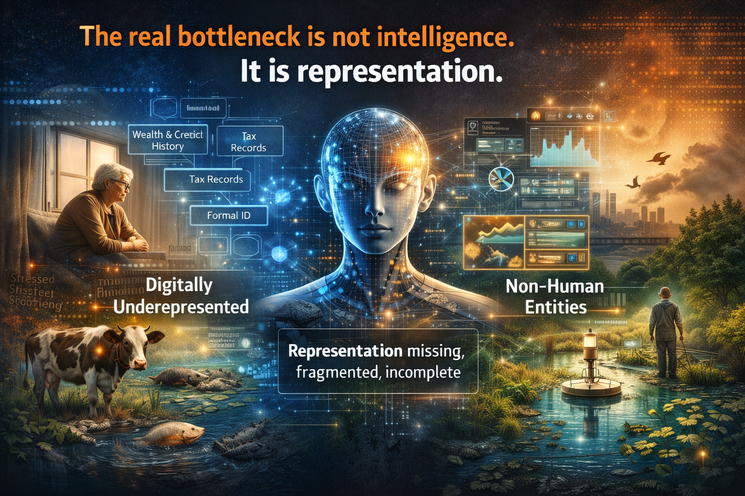 The real bottleneck is not intelligence. It is representation.