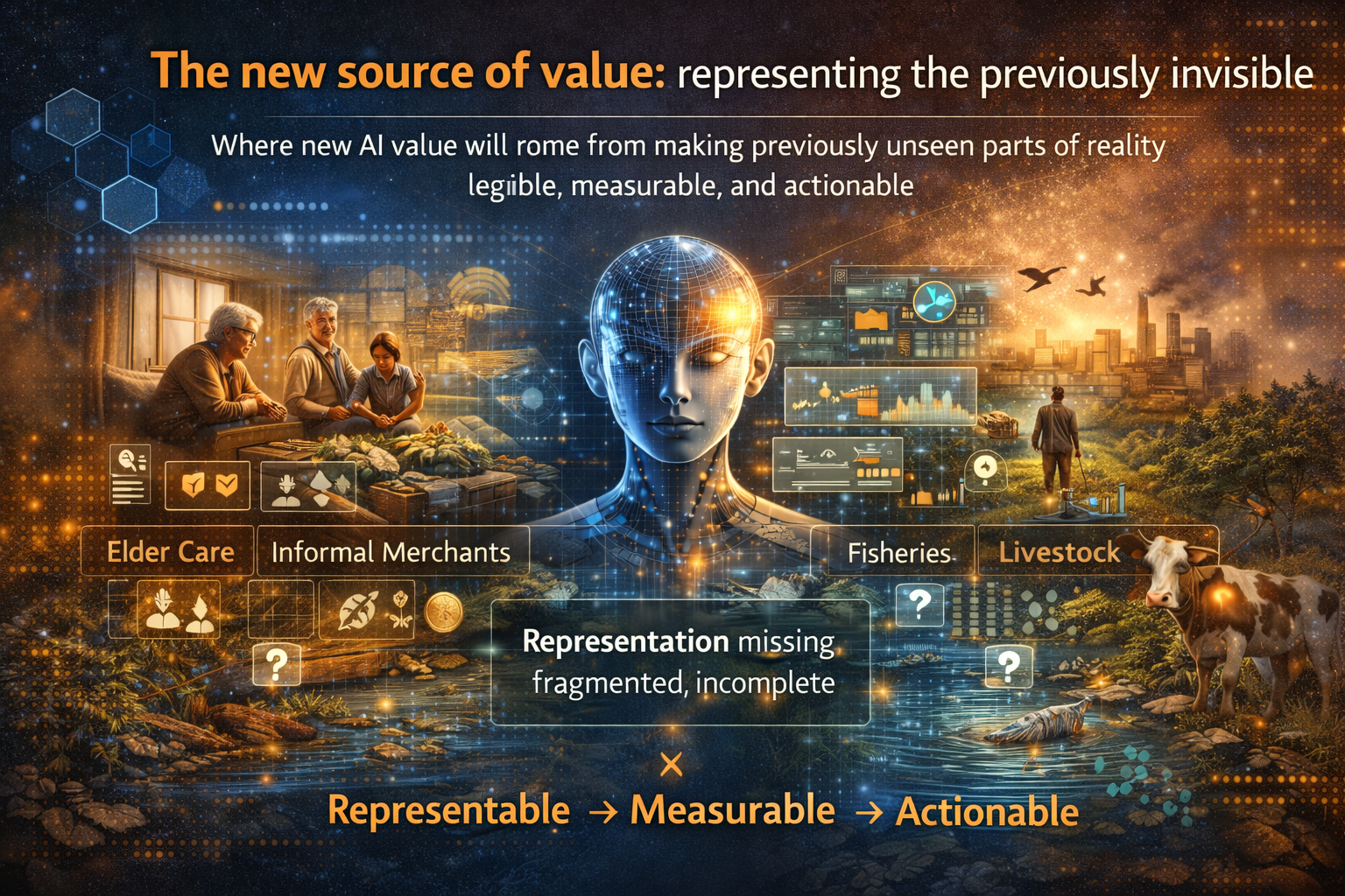 The new source of value: representing the previously invisible