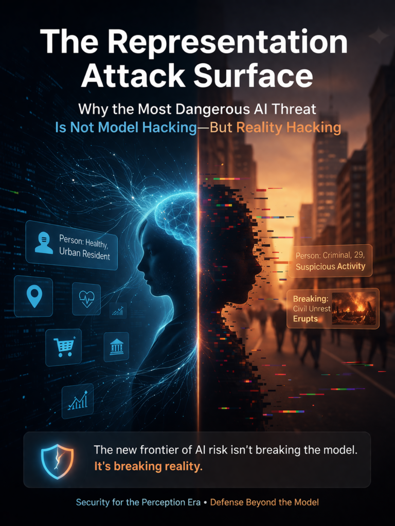 The Representation Attack Surface: Why AI’s Biggest Threat Is Reality Hacking, Not Model Hacking