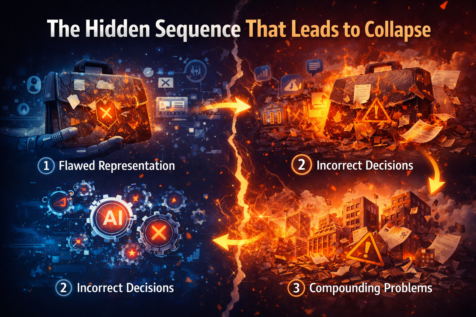 The hidden sequence that leads to collapse