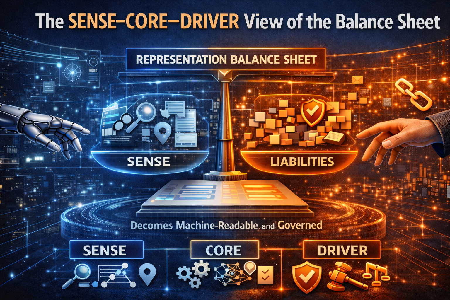 The SENSE–CORE–DRIVER View of the Balance Sheet