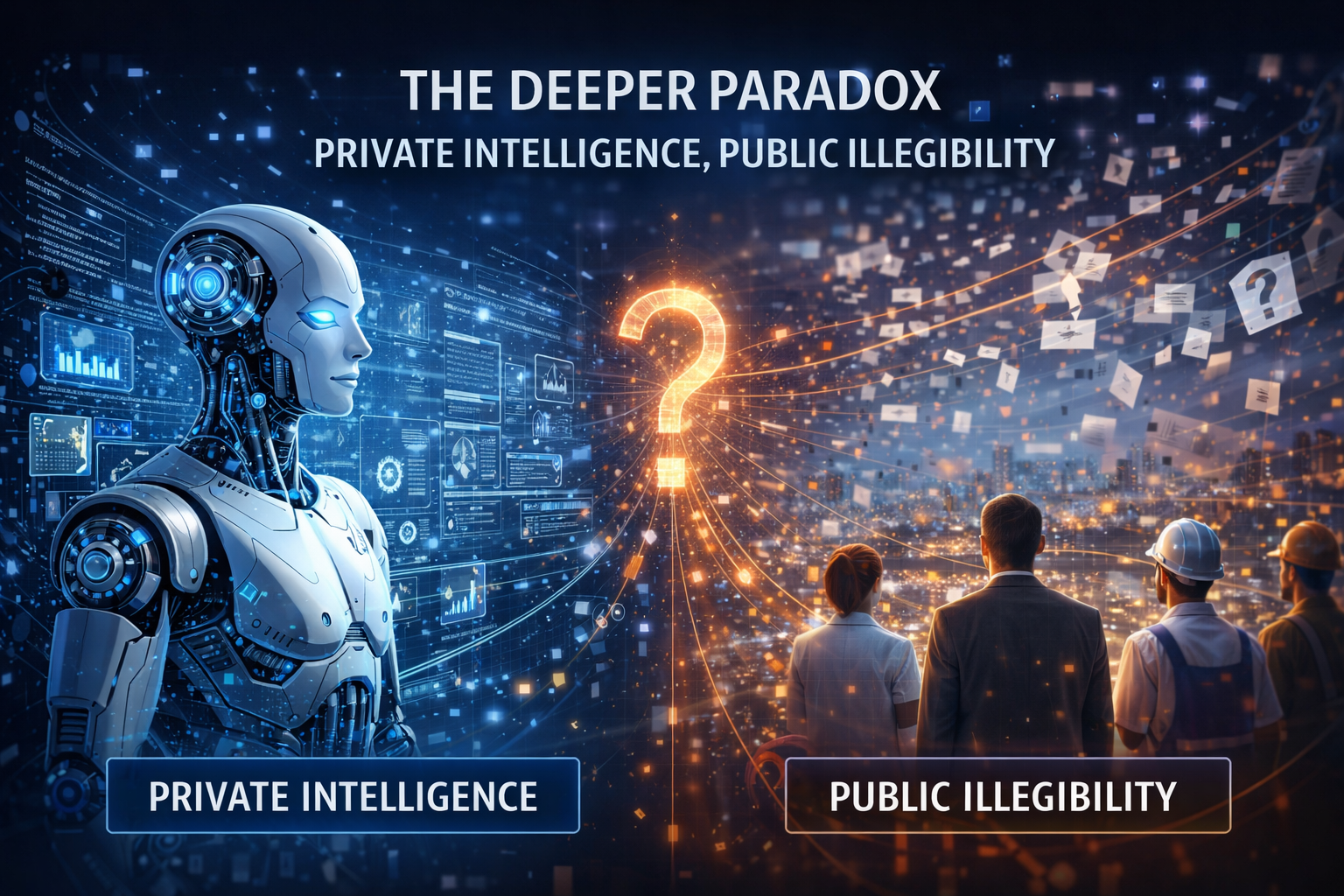The deeper paradox: private intelligence, public illegibility