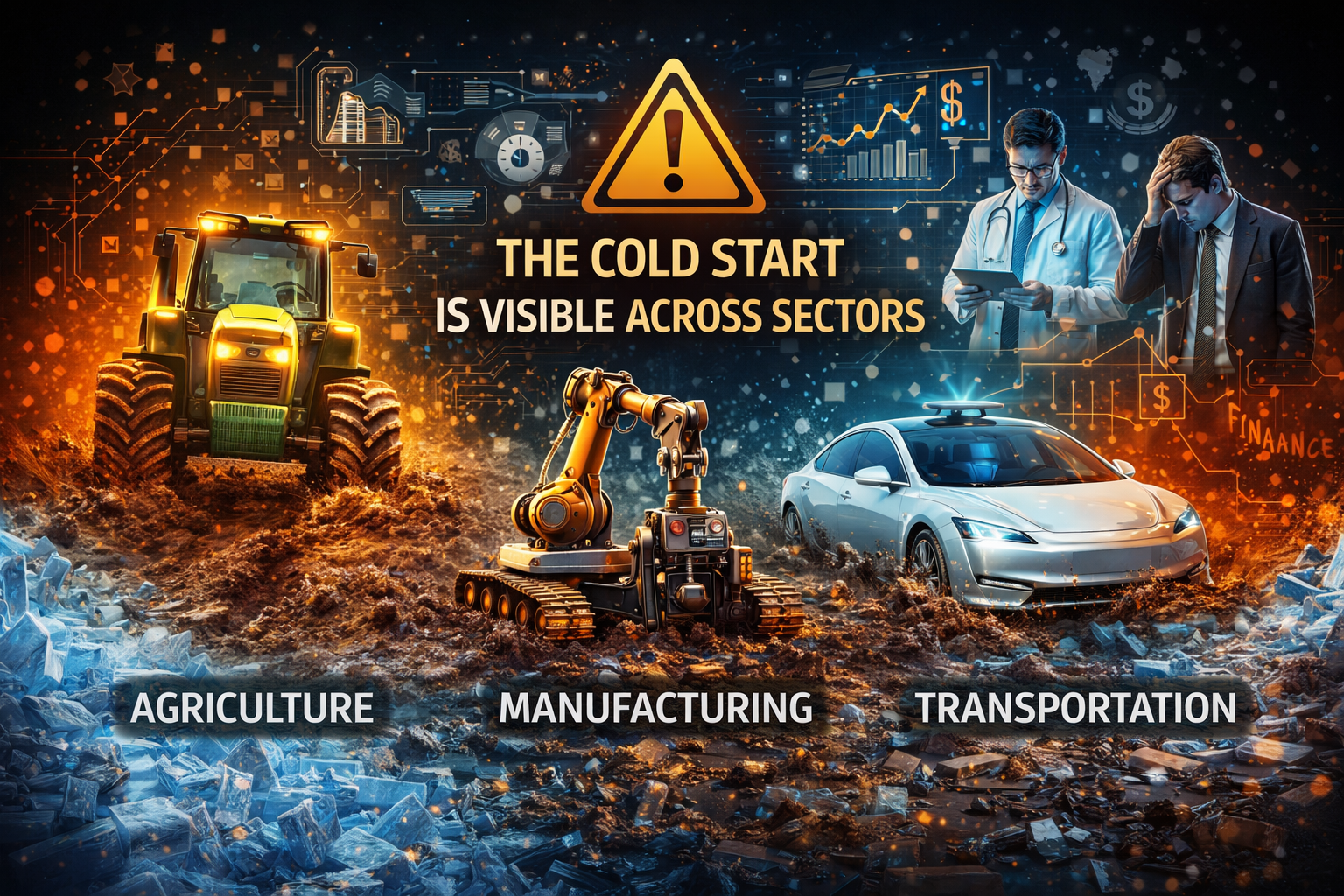 The cold start is visible across sectors