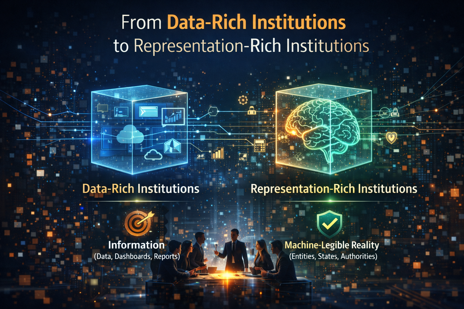 From Data-Rich Institutions to Representation-Rich Institutions