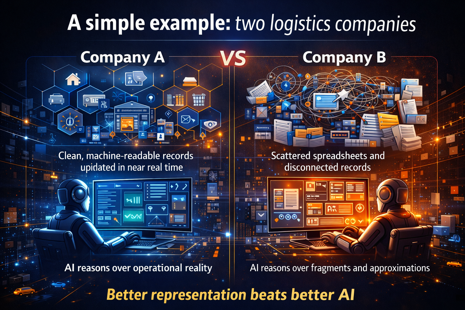 A simple example: two logistics companies