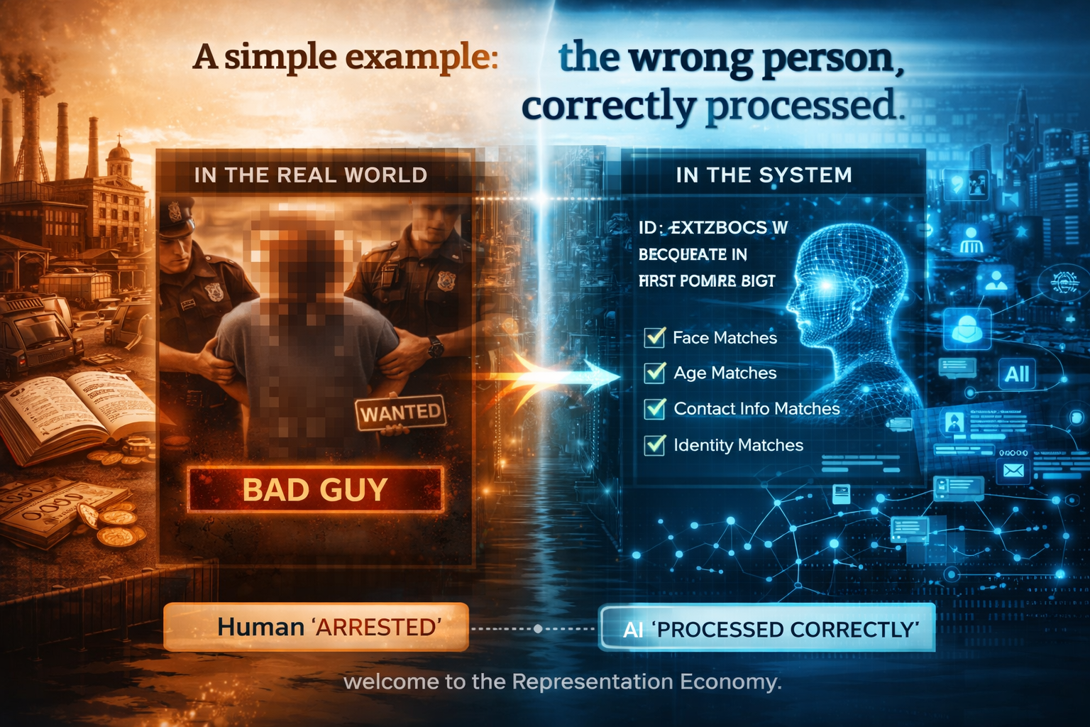 A simple example: the wrong person, correctly processed