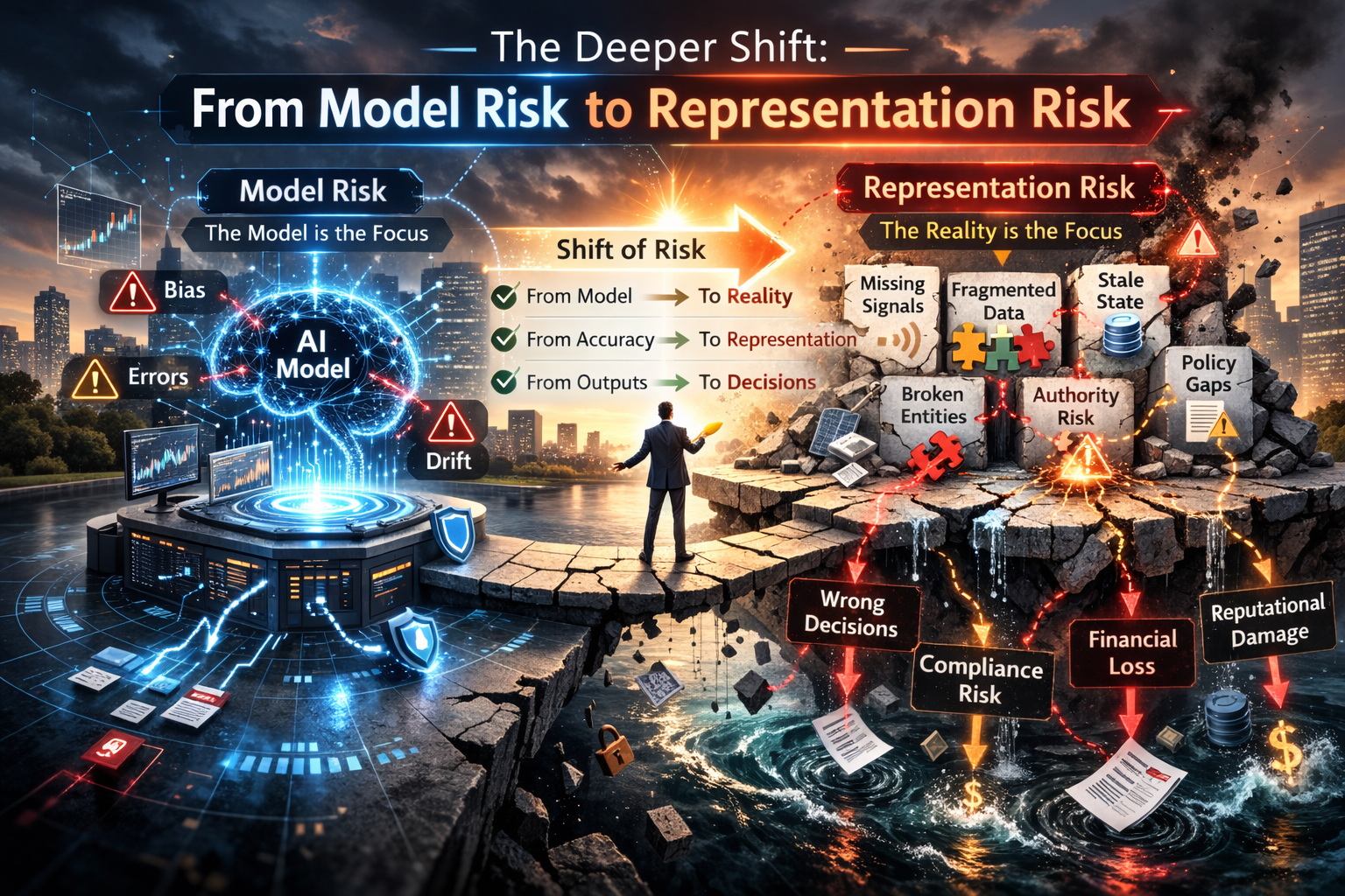 The deeper shift: from model risk to representation risk