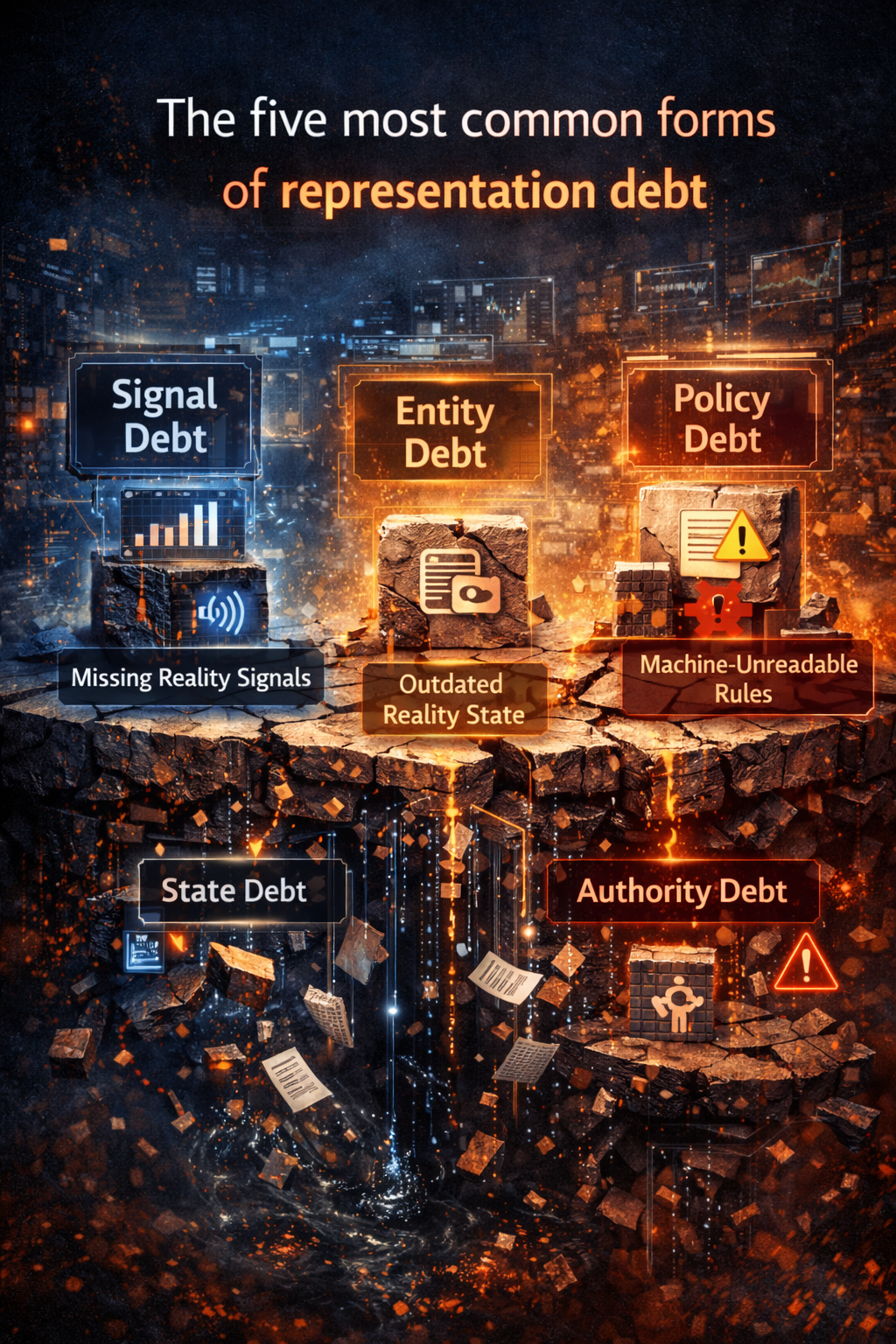 The five most common forms of representation debt