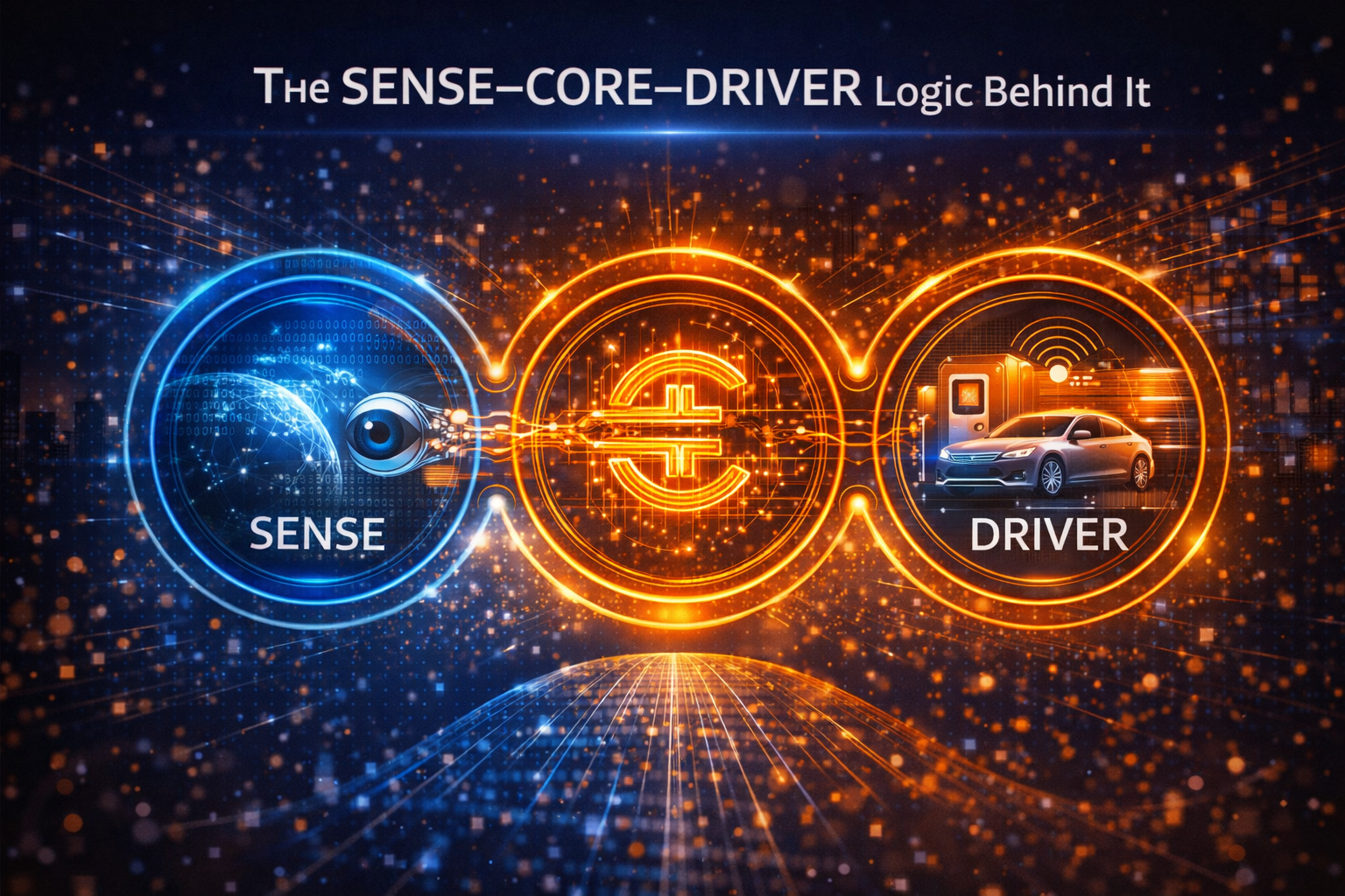 The SENSE–CORE–DRIVER Logic Behind It