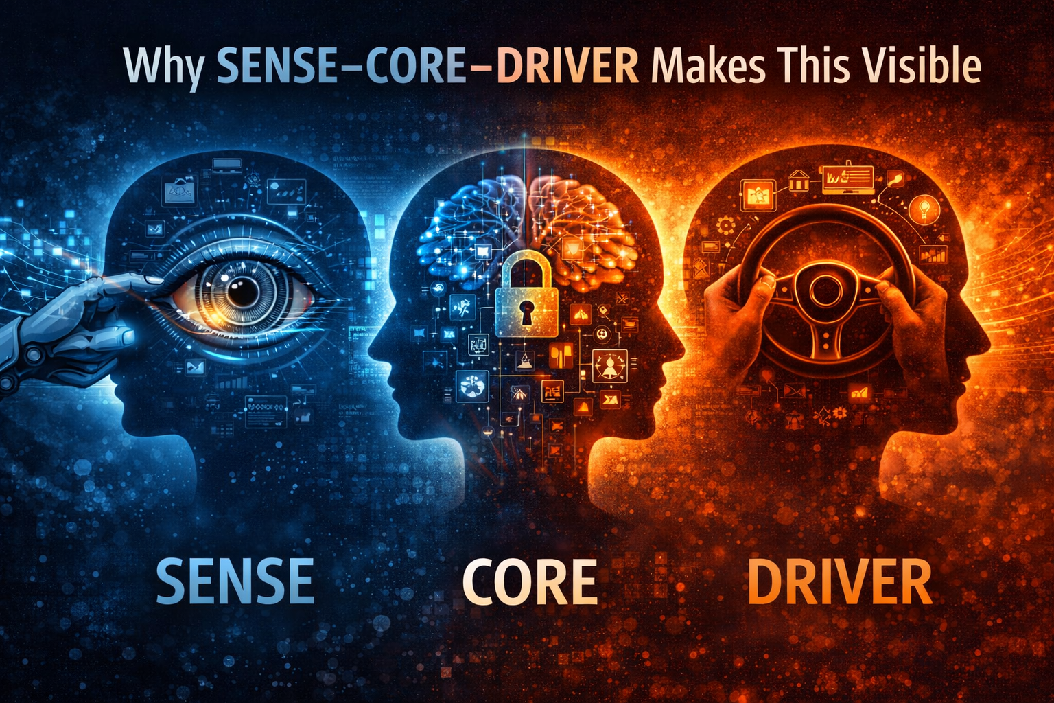 Why SENSE–CORE–DRIVER Makes This Visible
