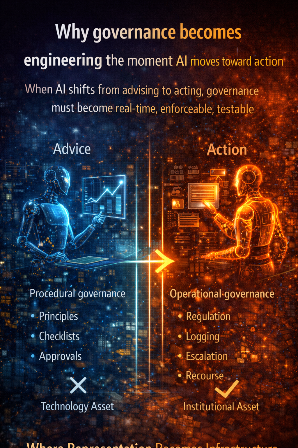 Why governance becomes engineering the moment AI moves toward action