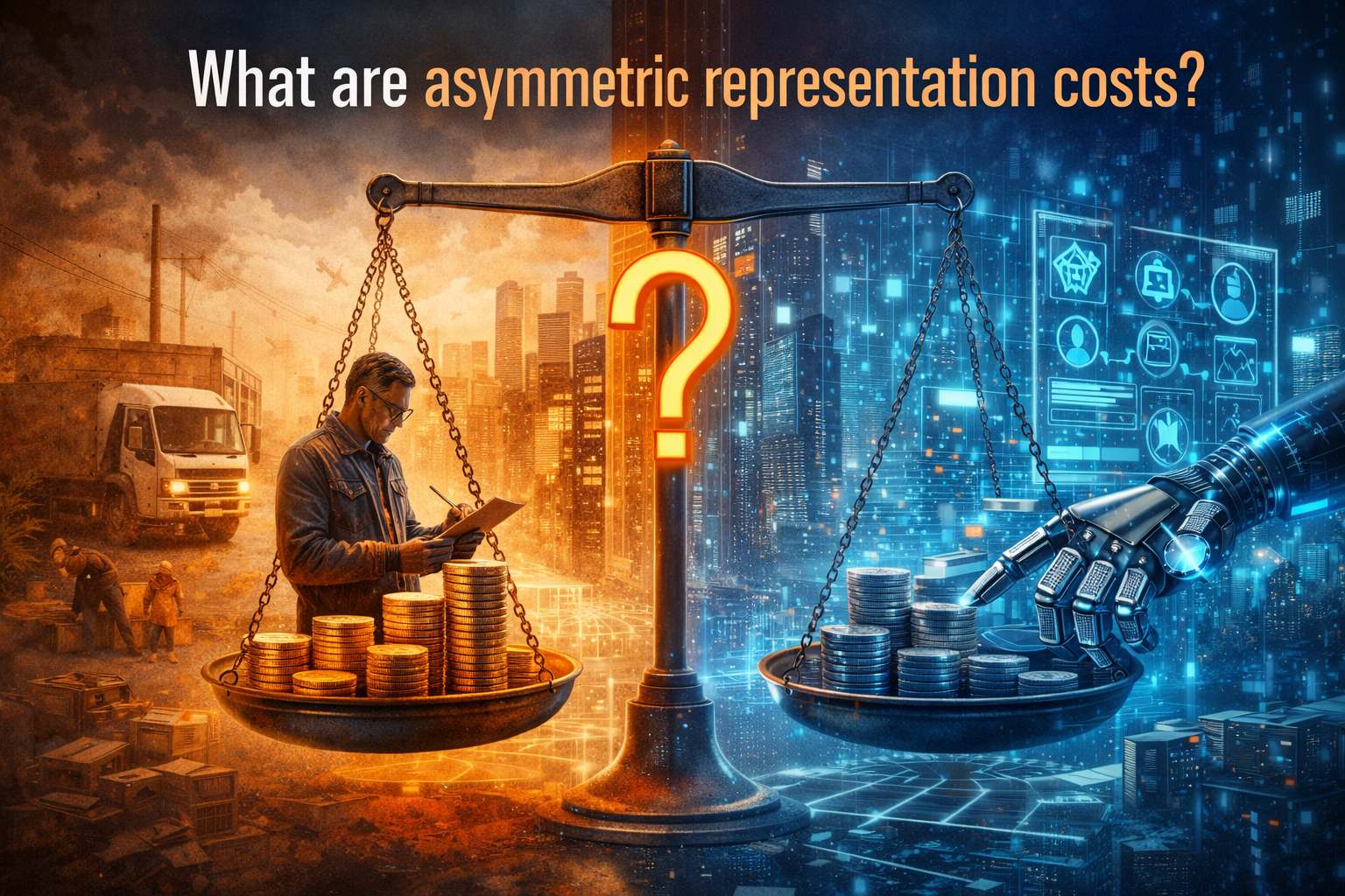 What are asymmetric representation costs?